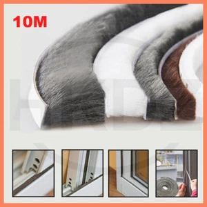 10M Bürstendichtung Dichtungsbürste selbstklebend Türbürste Dichtung Tür Fenster - Bild 1 von 32