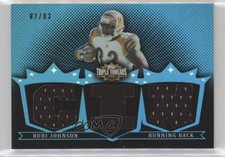 2007 Topps Triple Threads Relics Sapphire /3 Rudi Johnson #TTR103