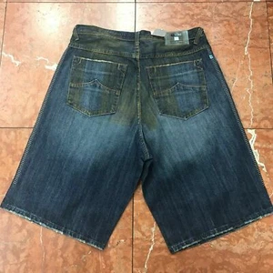 Men's Azzure Dk Blue | Stained Casual Denim Short - Bild 1 von 3