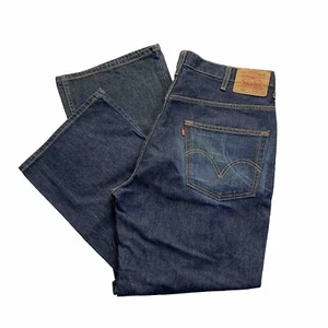 Levi’s 567 38X32 VTG Y2K Baggy Wide Leg Boot Cut Denim Jeans Dark Wash Hip Hop - Picture 1 of 14
