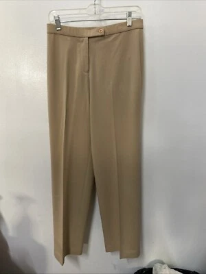Pantalones de vestir Stonebridge beige para mujer talla 10P promedio pierna recta frente plano Foto 1 de 4