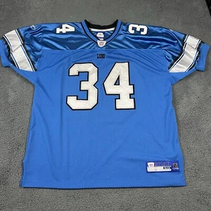 Vintage Detroit Lions Jersey Kevin Jones Blue #34 Mens 50 NFL Equipment - Picture 1 of 9