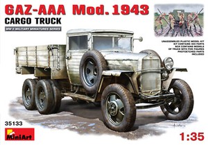 MiniArt 35133 GAZ-AAA Model 1943 Transport Truck with 5 Figures 1:35