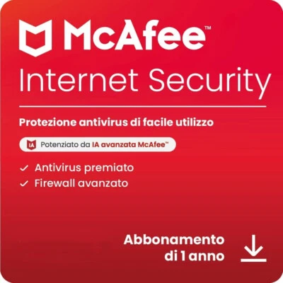 McAfee Internet Security 2025 3 PC / dispositivi 1 anno | inc. Antivirus ESD - Immagine 1 di 4