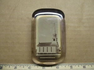 vintage glass Paperweight Pilgrim Church, Harwichport MA - Picture 1 of 3