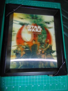 Star Wars Rogue One Shadow Box Lenticular 11,25"x 9,25" 3D Foto Wandbild NEU - Bild 1 von 1