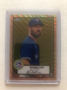 2021 Topps chrome Platinum Robbie Ray rose gold wave /50