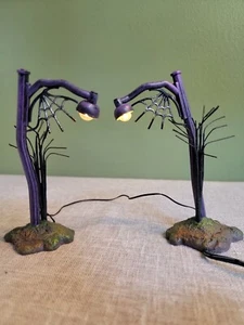 Dept. 56 Halloween Village Creepy Country Street Lights (Set of 2) 6007713 - Picture 1 of 3