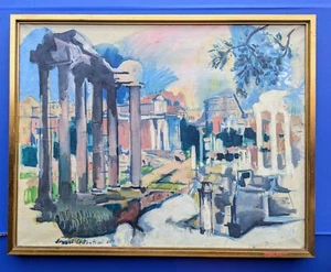 Ernani Constantini Painting, Cartolina Di Roman Dated 1965 - Picture 1 of 4