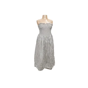 Vestido acampanado y calce de guinga multicolor de ASOS - talla 10 - Imagen 1 de 4