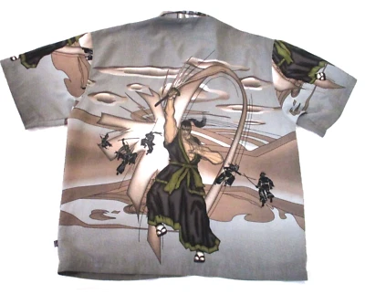 Camisa Anime Samurai Gráfica Años 90 Y2K Personalizada (Mervyns) Talla XL Foto 1 de 4