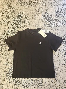 NUEVO CON ETIQUETAS $25 Adidas Mujer Diseñada para Entrenamiento Camiseta, Color Negro Talla M Logo - Imagen 1 de 4