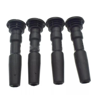 For AUDI A4 allroad A3 Q3 VW Golf CC 4Pcs Ignition Coil Rubber Spark Plugs - Image 1 of 4