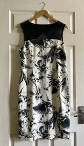 ROMAN STUNNING BLACK WHITE DRESS SIZE 16 NEW WITH TAGS - Picture 1 of 3