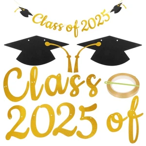 Party Decoration Preschool Graduation Background Banner Congrats Door - Picture 1 of 12