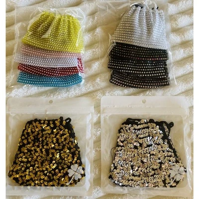 Mascarillas Faciales, Moda, Baile, Lavables - Lentejuelas Bling Jewels - Lote de 11 Foto 1 de 4