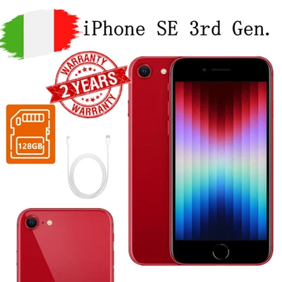 Apple iPhone SE 3a Gen. (PRODUCT)RED - 128GB - (Sbloccato) ✔️Nuovo & Originale - Immagine 1 di 4