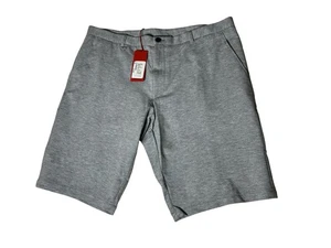 Neu mit Etikett Hugo Boss Jersey Shorts Herren Größe 38R grau Freizeit 12 Einnahttaschen Gürtelschlaufen - Bild 1 von 11
