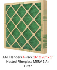 Flanders 10059.011620 Standard Grade Nested GLS Furnace Filter 24/pack 20x16x1