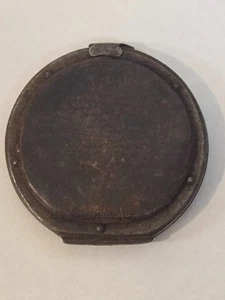 Antike Stahl & Leder Silber Dollar Geldbörse/Halter mit Verschluss um 1800 - Bild 1 von 5