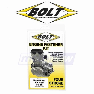 Bolt MC Engine Fastener Kit for 2004-2018 Kawasaki KX250F - Shop Hardware zp Foto 1 de 4