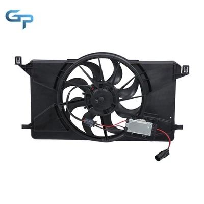 Radiator Cooling Fan with module w/ Shroud For Ford Focus 2012 2013-2018 621-606 - Изображение 1 из 4