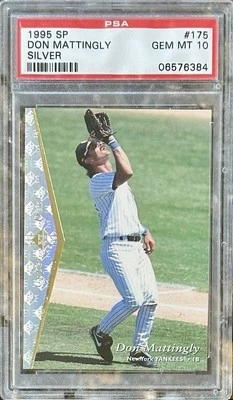 1995 SP SILVER Don Mattingly #175 PSA 10 GEM MINT Pop19 - Image 1 of 2