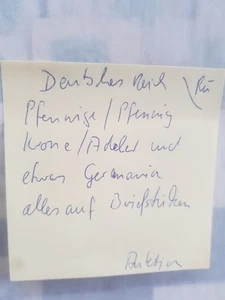 Collezione Impero tedesco Pfennige/Pfennig corona aquila Germania timbrato lettere - Foto 1 di 7