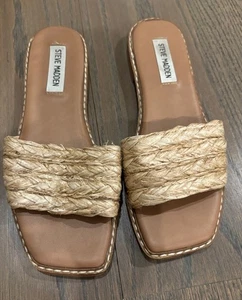 Sandalias Steve Madden para mujer de paja talla 6 - Imagen 1 de 4