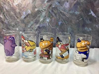 Lot of 5 Vintage (1970s) McDonalds Action Series Glasses #106 - Image 1 of 4