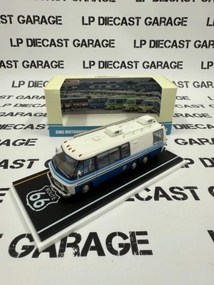 MK Miniatures GMC Motorhome White/ Blue 1:64 Resin Model APAxpo Exclusive - Image 1 of 4