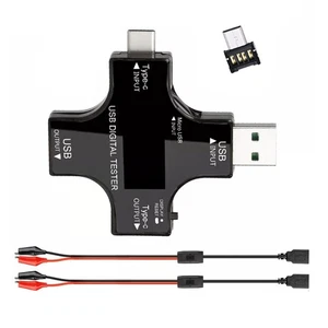 Medidor de alimentación USB probador multímetro digital corriente de voltaje 60*60 mm/2,36*2,36 pulgadas - Imagen 1 de 17