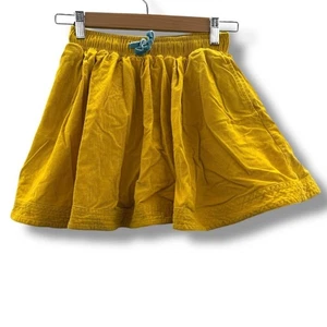 Mini Falda de Pana Boden Niñas Talla 11-12Y Amarilla Pull-On Otoño Ropa Escolar - Imagen 1 de 7