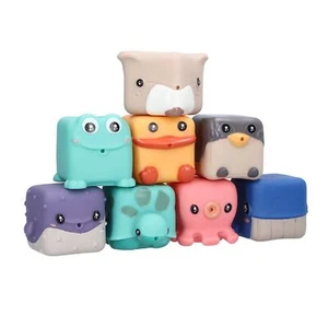 Baby Stacking Blocks Soft Adorable Animal Type Educational Teething Toys for - Picture 1 of 12