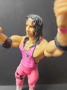 WWE WRESTLING FIGURE CLASSIC SUPERSTARS BRET HITMAN HART Pink Rare Classic - Picture 1 of 7
