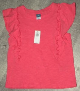 OLD NAVY Red SLEEVELESS Top GIRLS Size S 6-7 RUFFLES NWT - Picture 1 of 1