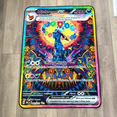 Anime Rug Pokemon Umbreon Ex Soft Polyester Carpet - Image 1 of 4