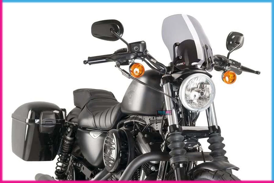 PUIG SCREEN NAKED N.G. TOURING HARLEY D. SPORTSTER 1200 CB CUSTOM 2017 LIGHT SMO - Изображение 1 из 1