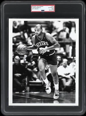 Charles Barkley 1987 PSA Tipo I Fotografía 1 por Jeff Carlick/Sporting News Foto 1 de 2