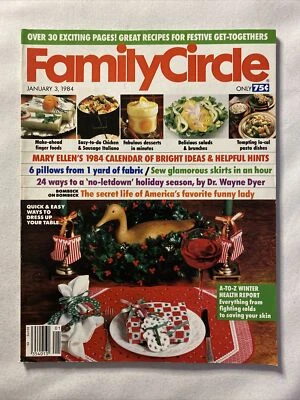1984 January 3, Family Circle Magazine, Marry Ellen’s 1984 Calendar (MH563) - Image 1 of 3