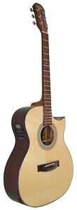 ARIA 205CE -- SOLID SITKA SPRUCE TOP WITH EQ - Natural color