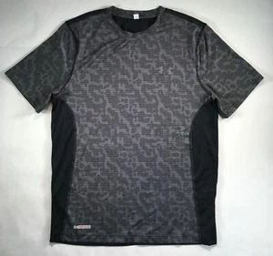 Under Armour Tee Fitted Tech Sonic HeatGear Logo Dri Shirt S M L XL 2XL DEFECT - Picture 1 of 9
