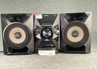 Sony Audio Receiver HCD-ECL77BT Home Compact Disc W/ Speakers SS-EC719iP - Black - Image 1 of 4