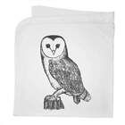 'Barn Owl' Cotton Baby Blanket / Shawl (BY00024244)