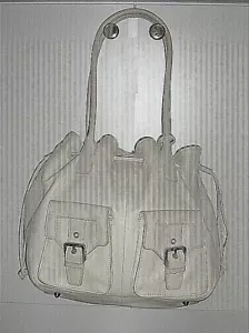 GREAT BARGAIN...Large OROTON cream LEATHER tote...as NEW... - Picture 1 of 10