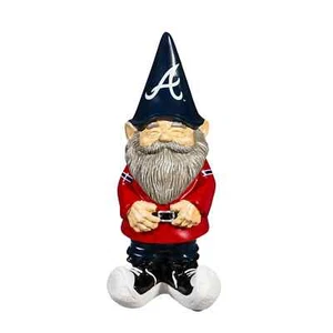 Atlanta Braves MLB Garden Gnome 11" Tall Evergreen Enterprises - Picture 1 of 2