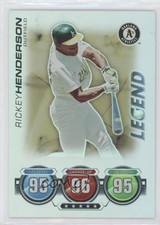 2010 Topps Attax Battle of the Ages Foil Rickey Henderson (White Jersey) HOF