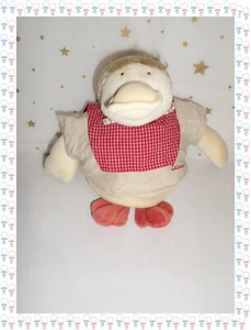 ㉚ - Doudou Peluche Musicale  Canard Edouard  Ecru Beige Bordeaux  Moulin Roty - Picture 1 of 4