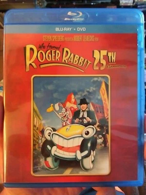 WHO FRAMED ROGER RABBIT: 25th Anniversary Edition (Blu-ray/DVD) Mint Discs  Foto 1 de 2
