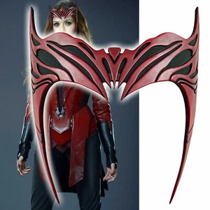 Cosplay Wanda Scarlet Witch Helmet Crown Superhero Maximoff Mask Masquerade Prop - Picture 1 of 12